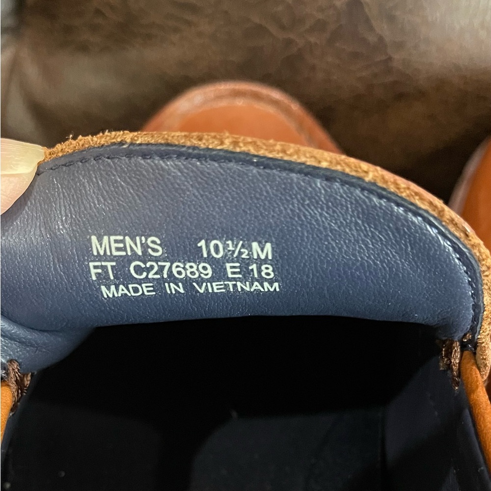 Cole Haan Hamilton Grand Venetian British Tan Leather Loafers - Picture 5 of 9